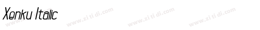Xenku Italic字体转换